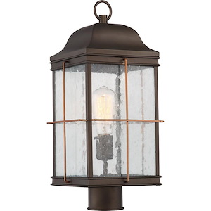 Howell-One Light Outdoor Post Lantern-8.75 Inches Wide by 19.38 Inches High - 668638