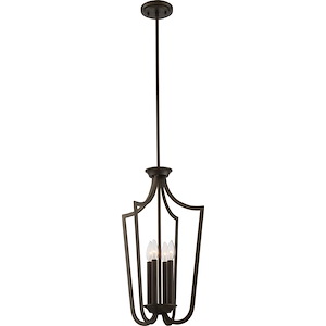 Laguna-Four Light Caged Pendant-14 Inches Wide by 61 Inches High - 535519