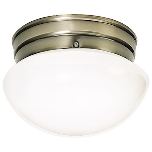 Fawn-1 Light Small Mushroom Flush Mount-15 Inches Wide by 8.75 Inches High - 184078