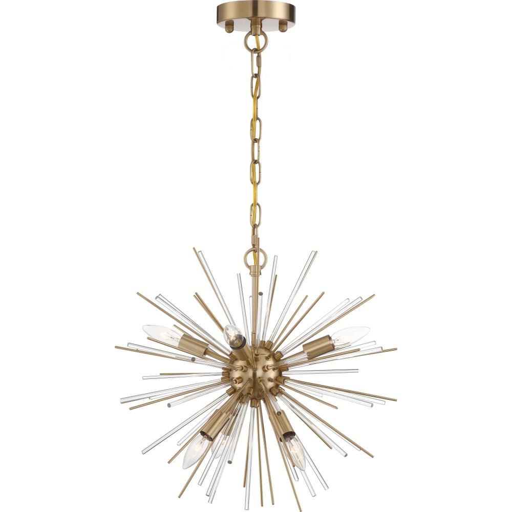 Cirrus-6 Light Chandelier-16 Inches Wide by 16 Inches High
