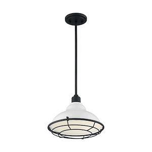 Newbridge-1 Light Large Pendant in Farmhouse Style-12 Inches Wide by 8.75 Inches High - 1004241