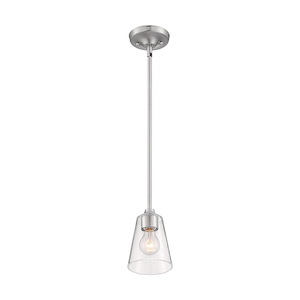 Bransel-1 Light Mini Pendant in Vintage Style-12.63 Inches Wide by 18.63 Inches High - 1004045