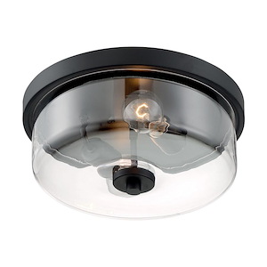 Sommerset-2 Light Flush Mount in Modern/Contemporary Style-12.88 Inches Wide by 5.63 Inches High - 1004319