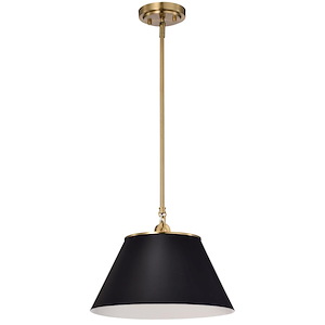 Dover - 1 Light Medium Pendant In Mid-Century Modern Style-10 Inches Tall and 13.75 Inches Wide - 1094315