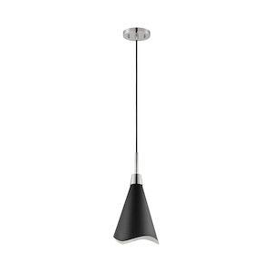 Tango - 1 Light Small Pendant In Mid-Century Modern Style-16 Inches Tall and 7.88 Inches Wide - 1094371