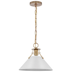 Outpost - 1 Light Medium Pendant In Mid-Century Modern Style-10.63 Inches Tall and 13 Inches Wide - 1094348