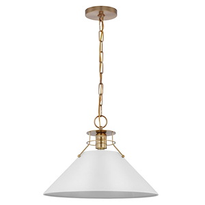 Outpost - 1 Light Large Pendant In Mid-Century Modern Style-11.63 Inches Tall and 16.5 Inches Wide - 1094347