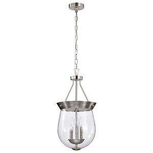 Boliver - 3 Light Pendant In Traditional Style-24 Inches Tall and 11.75 Inches Wide - 1299434