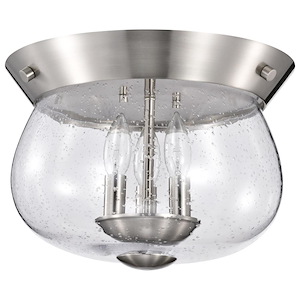 Boliver - 3 Light Flush Mount In Traditional Style-9.5 Inches Tall and 13.5 Inches Wide - 1299436