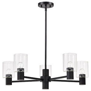 Clarksville - 5 Light Chandelier-9 Inches Tall and 28 Inches Wide - 1342223