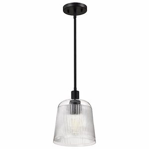 Grayson - 1 Light Small Pendant-11 Inch Tall and 8 Inch Wide - 1377121