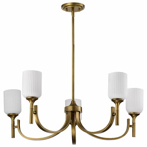 Solara - 5 Light Chandelier-11 Inch Tall and 30 Inch Wide - 1377136