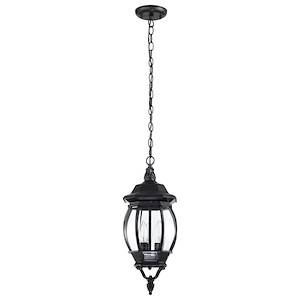 Central Park-Three Light Outdoor Hanging Lantern-7.375 Inches Wide by 20 Inches High - 184328