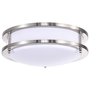 Glamour - 18W LED Flush Mount In 3.75 Inches Tall and 10 Inches Wide - 1086953