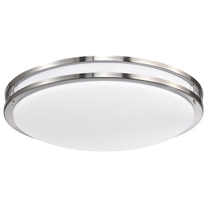 Glamour - 39W LED Flush Mount In 3.75 Inches Tall and 24 Inches Wide - 1086954