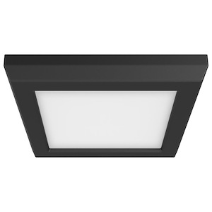 Blink Pro - 9W CCT Selectable LED Square Edge Lit Flush Mount In Utilitarian Style-0.67 Inches Tall and 5 Inches Wide - 1302629