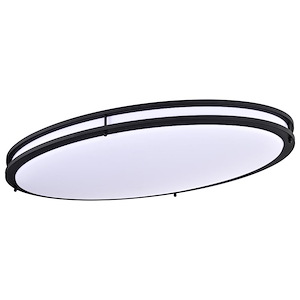 Glamour - 52W LED Oval Flush Mount In 4 Inches Tall and 18 Inches Wide - 1086957