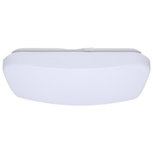 ColorQuick - 17W LED CCT Selectable Square Cloud Flush Mount-3.19 Inch Tall and 13.39 Inch Wide - 1363831