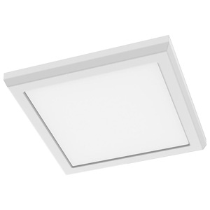 Blink Performer - 10W CCT Selectable LED Square Flush Mount In Utilitarian Style-0.67 Inches Tall and 7 Inches Wide - 1325293
