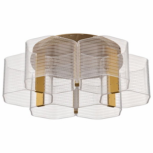 Kenzo - 44W 6 LED Flush Mount-7.63 Inch Tall and 20.5 Inch Wide - 1377170