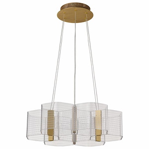 Kenzo - 44W 6 LED Chandelier-5.5 Inch Tall and 20.5 Inch Wide - 1377171