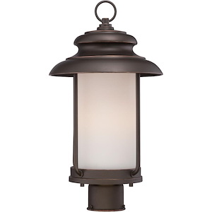 Bethany-9.8W 1 LED Outdoor Post Lantern-10 Inches Wide by 18.38 Inches High - 487630