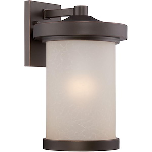 Diego-9.8W 1 LED Outdoor Large Wall Lantern-9 Inches Wide by 14 Inches High - 487627