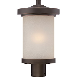 Diego-9.8W 1 LED Outdoor Post Lantern-9 Inches Wide by 16.13 Inches High - 487625