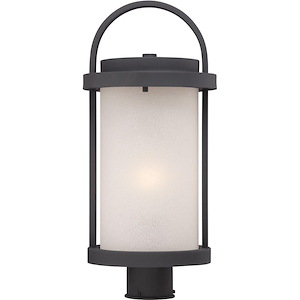 Willis-9.8W 1 LED Outdoor Post Lantern-9 Inches Wide by 19.88 Inches High - 487620