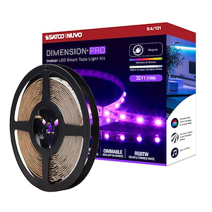 Dimension Pro - 30W LED Tape Light with Plug Connection In Utilitarian Style-393.7 Inches Length and 0.47 Inches Wide - 1310805