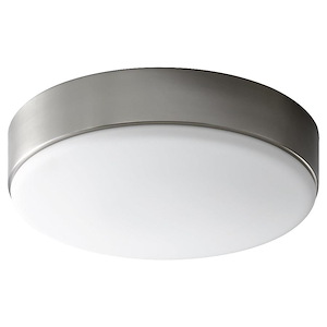 Journey - 10.1W 1 LED Flush Mount with Emergency-4.5 Inches Tall and 14 Inches Wide - 1309322