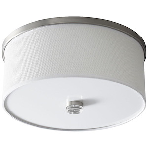Echo - 10.1W 2 LED Flush Mount with Emergency-7.75 Inches Tall and 14.5 Inches Wide