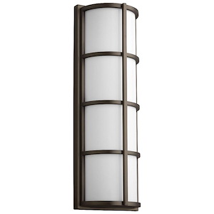 Leda - 10.1W 2 LED Large Outdoor Wall Mount with Emergency-21.75 Inches Tall and 7.25 Inches Wide