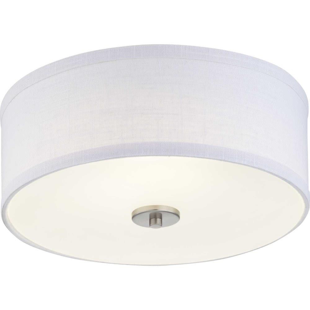 Progress-Lighting---P350135-009-30---Inspire-LED ---6-Inch-Height---Close-to-Ceiling-Light---1-Light ---Line-Voltage---Damp-Rated