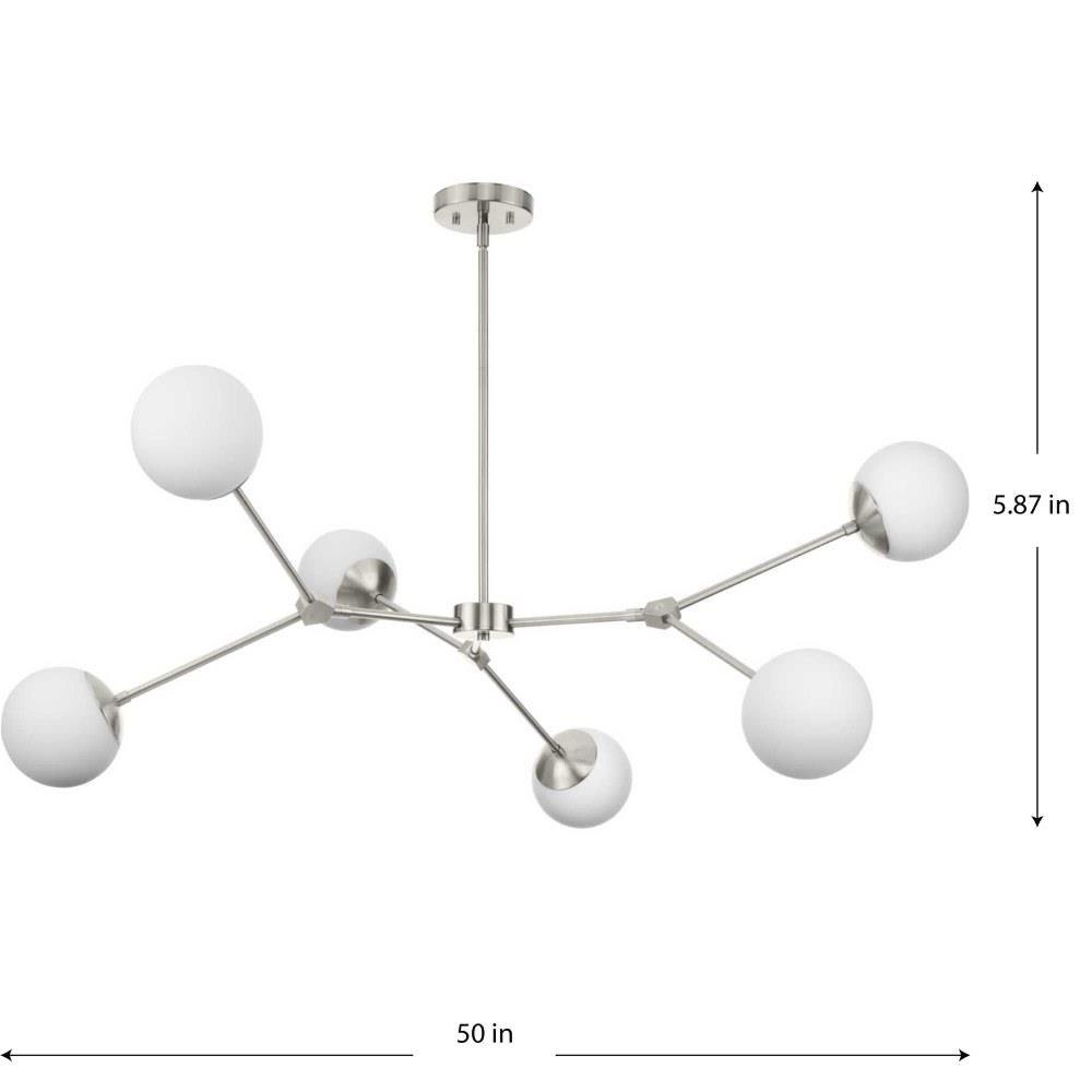 Progress Lighting - P400378-009 - Haas - 6 Light Chandelier-5.87