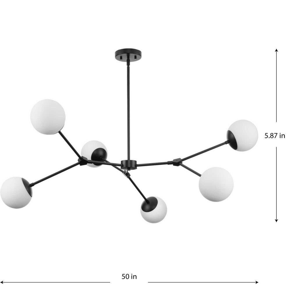 Progress Lighting - P400378-31M - Haas - 6 Light Chandelier-5.87