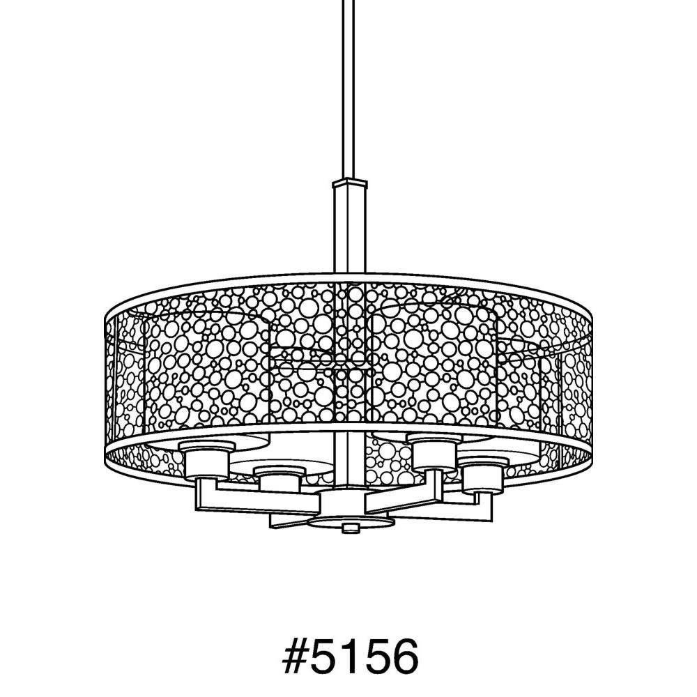 Progress-Lighting---P5156-09---Mingle ---Pendants-Light---4-Light-in-Bohemian-and-Mid-Century-Modern-style---21-Inches-wide-by-15.25-Inches-high
