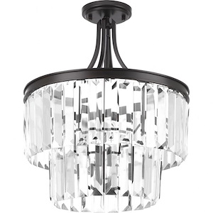 Glimmer - Close-to-Ceiling Light - 3 Light - Drop Shade in Luxe and New Traditional and Transitional style - 16.25 Inches wide by 19 Inches high - 544241