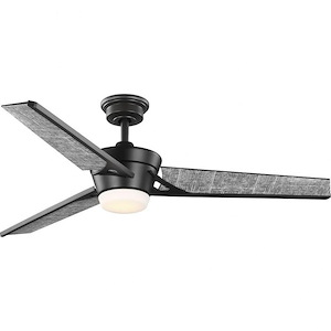 Kasota - 3 Blade Ceiling Fan with Light Kit In Modern Style-15 Inches Tall and 56 Inches Wide