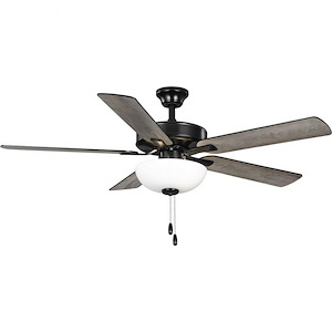 AirPro E-Star - 5 Blade Ceiling Fan with Light Kit In Transitional Style-16.7 Inches Tall and 52 Inches Wide
