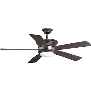 Harranvale - Wide - Ceiling Fan - 1 Light - Handheld Remote in Bohemian and Luxury and Transitional style - 54 Inches wide by 15.5 Inches high