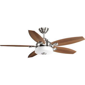 Graceful - Wide - Ceiling Fan - 1 Light - Handheld Remote in Bohemian and Transitional style - 54 Inches wide by 16.94 Inches high