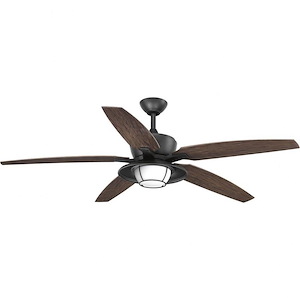 Montague - Wide - Ceiling Fan - 1 Light - Handheld Remote in Transitional style - 60 Inches wide by 17.63 Inches high