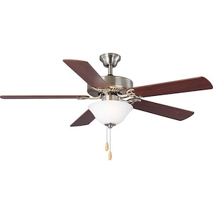 Builder Fan - Wide - Ceiling Fan - 2 Light in New Traditional style - 52 Inches wide by 19.13 Inches high