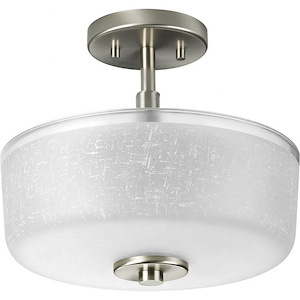Alexa - Close-to-Ceiling Light - 2 Light - Bowl Shade in Modern style - 12.25 Inches wide by 10.88 Inches high - 243379