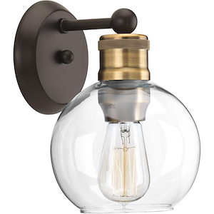Hansford - 1 Light - Sphere Shade in Coastal style - 6.5 Inches wide by 9.5 Inches high - 621250