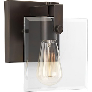 Glayse - 1 Light - Beveled Shade in Luxe and Modern style - 7 Inches wide by 8.38 Inches high
