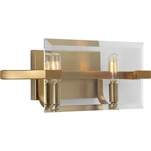 Cahill - 2 Light in Luxe and Mid-Century Modern style - 16.75 Inches wide by 6.31 Inches high