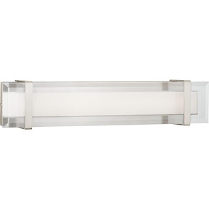 Miter LED - 1 Light - Beveled Shade in Luxe and Modern style - 24 Inches wide by 5 Inches high - 756710