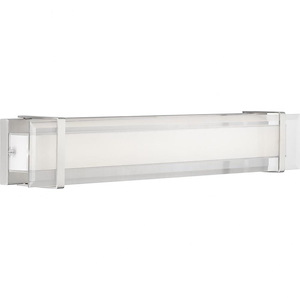 Miter LED - 1 Light - Beveled Shade in Luxe and Modern style - 34 Inches wide by 5 Inches high